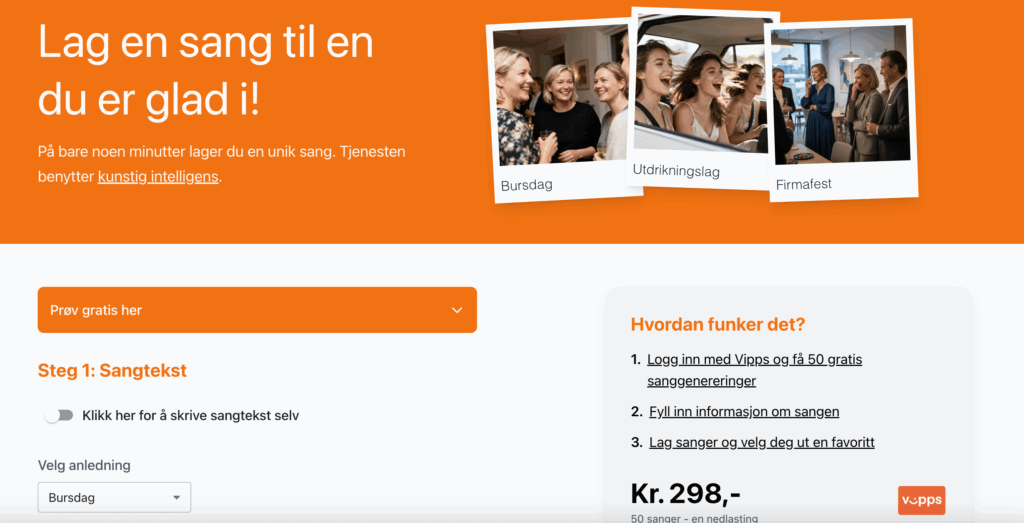 sangskaper.no - ny tjeneste fra Voice Bank